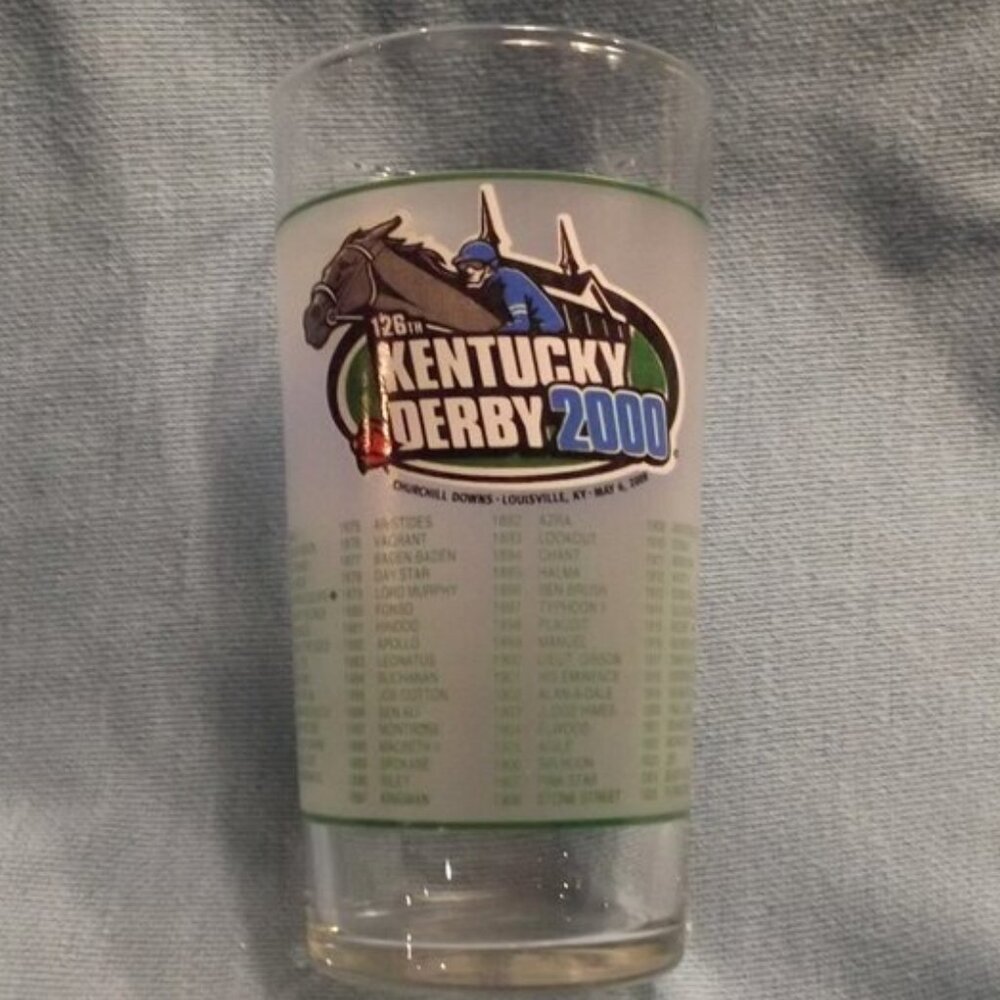 𝅺2000 Kentucky Derby Official Frosted Mint Julep Glass - Churchill Downs